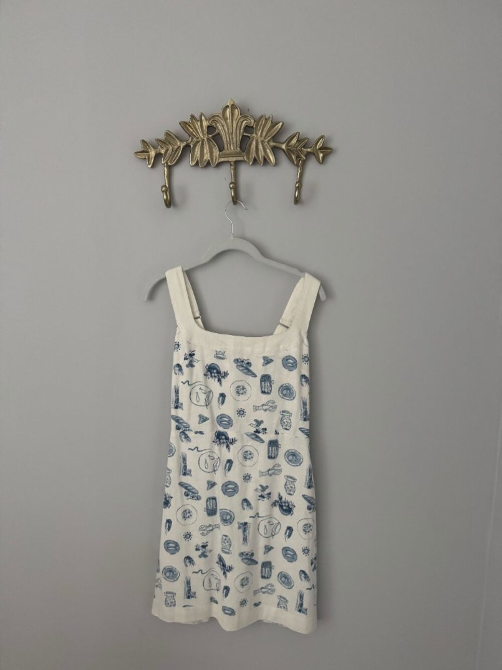 Abercrombie Linen-Blend Wide Strap Mini Dress - Picture 4 of 8